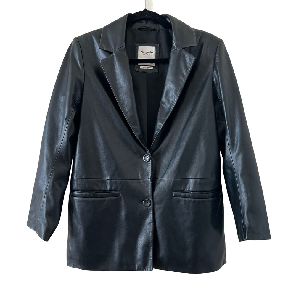 Abercrombie & Fitch Vegan Leather Coat